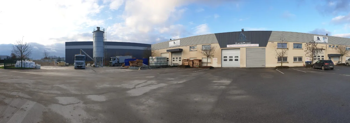 Chantier du groupe Concepteo vu du dessus
