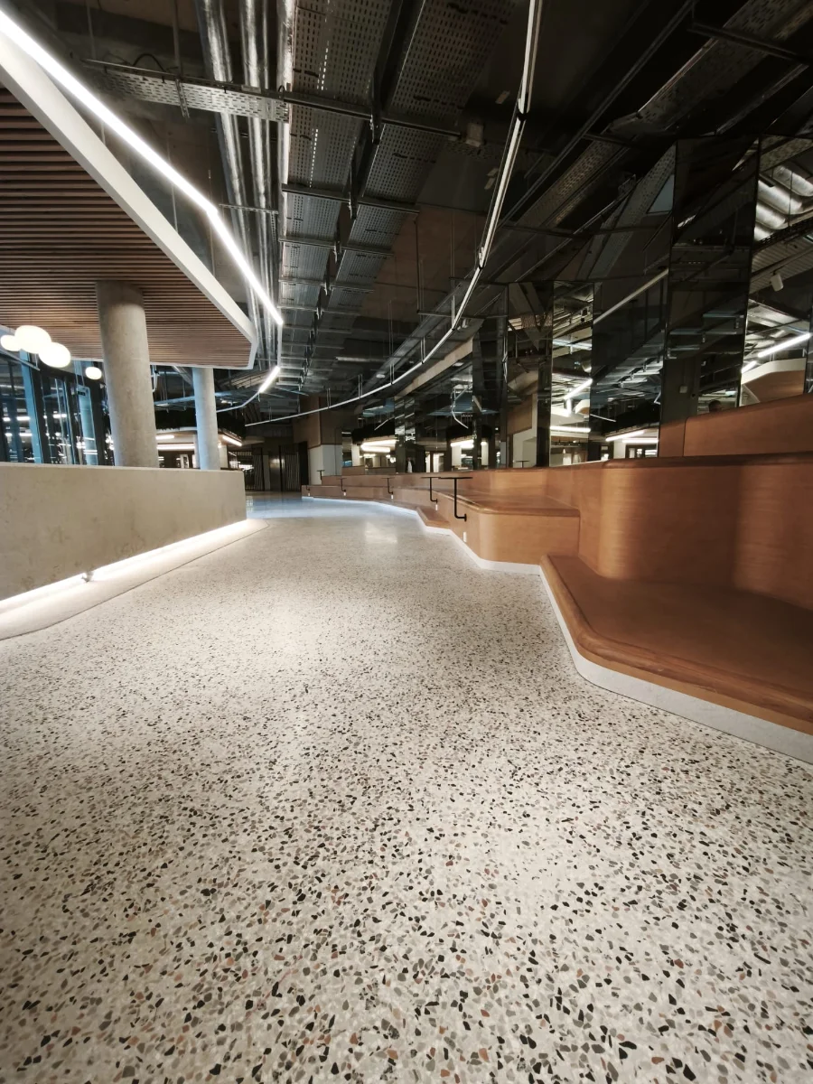Réalisation signature en terrazzo par Mestria Concept
